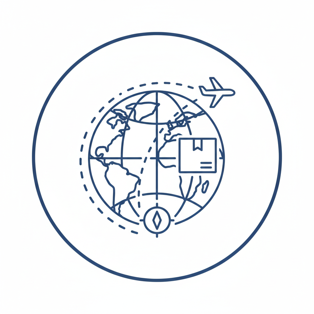 worldwide shipping icon